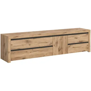 xonox.home Wohnen Woody Nox Oak Nachbildung anthrazit, ca. 211x54x44 cm