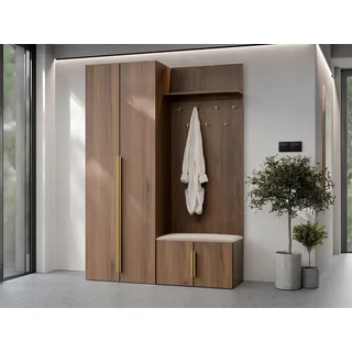 Mirjan24 Garderobe-Set Kerkin I Braun