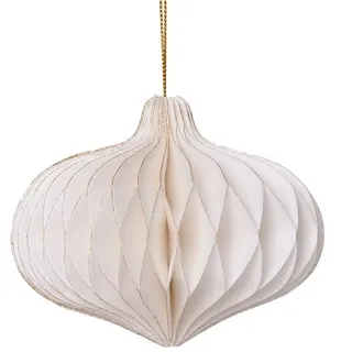 coopz Weihnachtsbaumkugel Christbaumschmuck Weihnachtsschmuck Weihnachtskugel Zwiebel beige