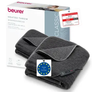 Beurer HD 65 Heizdecke 130 x 180 cm Dunkelgrau