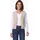 Offene Federgarn-Weste Beige 46