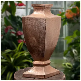 Antikas Fensterdekoration Aluminium Vase, Amphore, Groß, Vase, Kupferfarbend rot