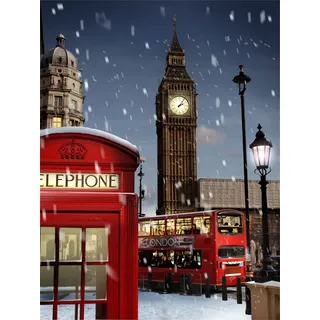 Diamond Painting London Big Ben Malen Nach Zahlen Erwachsene Diamond Painting Zubehör Diamant Painting Bilder Kinder Erwachsene DIY Set Diamant Art Cross Stickerei für Wanddekoration 20x30cm - K4134