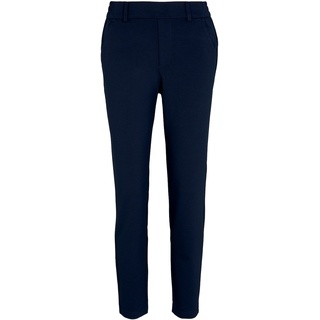 TOM TAILOR DENIM Damen Relaxed Fit Hose mit elastischem Bund, blau, Gr. XL