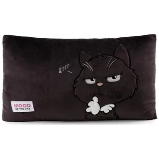 NICI Kissen Katze 43 x 25 cm Schwarz