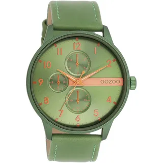 Quarzuhr OOZOO Armbanduhren grün (grün, grün) Herren Uhren Armbanduhr, Herrenuhr, Mineralglas, analog