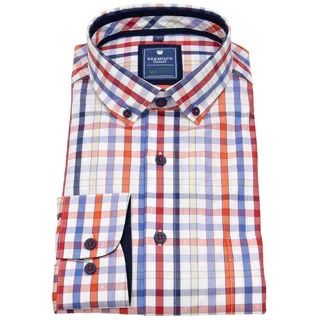 Redmond Karohemd Button-Down-Kragen bunt 6XL