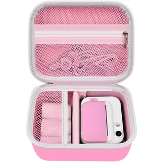 PAIYULE Kinderkamera Tasche für GREENKINDER/für Gofunly/für HiMont/für Hangrui/für TIATUA/für MYSTILUCK Mini Digital Kamera,Sofortbildkameras Schutzhülle Tragetasche Halter(nur Hülle) Hellrosa