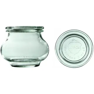 Weck Deco 220 ml 12-teiliges Glas mit Deckel | Zum Konservieren von Konserven, Säften, luftdichtes Aufbewahren von trockenen Zutaten