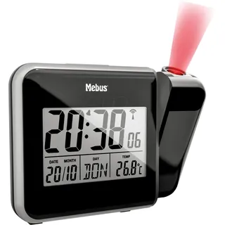 MEBUS 42425 - Funkwecker digital, Projektion, Temperatur