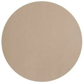 Platzset, ASA Selection leather optic Tischset rund, stone beige, ASA SELECTION