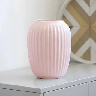 Famanu Keramische Vase Handgemacht - Rosa, Französischer Landhausstil