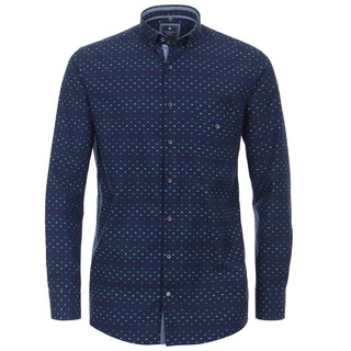 Redmond Langarmhemd andere Muster Modern Fit blau S