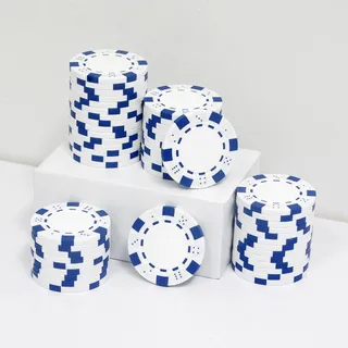 JIESITE Pokerchips, 11,5 g, ABS, Monte Carlo, Pokerchips, Casino-Qualität, Poker-Chip für Texas Hold'em, Blackjack, Kartennacht, Poker-Spiele, 50 Stück
