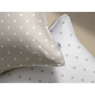 Zo Home Punta di Cotone Punkte Beige 135 x 200 cm + 80 x 80 cm