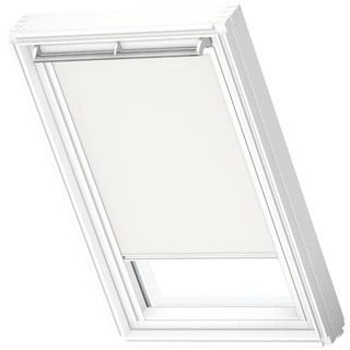VELUX Original Dachfenster Verdunkelungsrollo für MK04, Weiß, mit weißer Führungsschiene