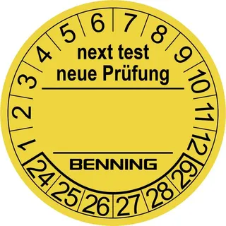 Benning Prüfplaketten D30mm RL