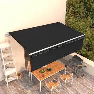vidaXL Gelenkarmmarkise 5 x 3 m anthrazit