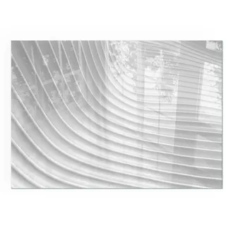 Tulup Kaminbodenplatte Glas 100 x 70 x 0,4 cm Weiß