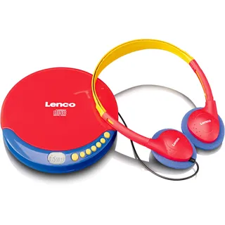 Lenco CD-021KIDS, MP3 Player - Portable Audiogeräte, Mehrfarbig