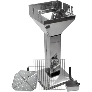 Säulengrill 52,5X41,5X94 Cm – Trichtergrill, Holzkohlegrill, BBQ Grill, Kohlegri