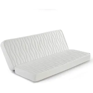 Marckonfort Klappmatratze 130x200 cm für Schlafsofa, 13 cm hoch, Stretch-Stoff mit Sicherheitsleiste und in verschiedenen Größen erhältlich