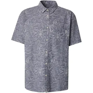 Iriedaily Hemd Santo saphir / taubenblau / weiß M