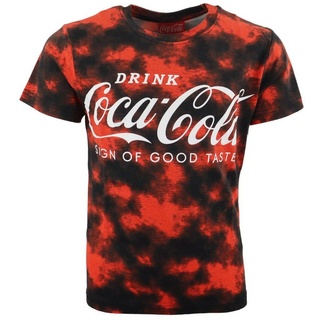 COCA COLA Print-Shirt Coca Cola Vintage Jungen T-Shirt Gr. 134 bis 164, 100% Baumwolle rot 146
