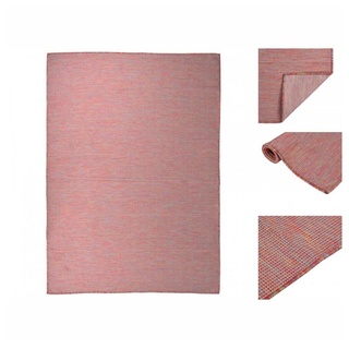 Teppich »Outdoor-Teppich Flachgewebe 200x280 cm Rot«, vidaXL, Flachgewebe, Höhe: 280 mm rot