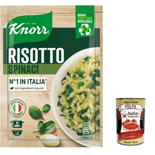 6x Knorr Risotto con Spinaci, Risotto mit Spinat 175g+Italian Polpa 400g