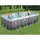 Set 488 x 244 x 122 cm inkl. Filterpumpe grau Rattanoptik