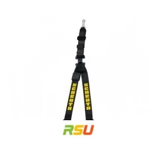 Schroth Gurt - Rallye 3 asm schwarz mit gelbem Flock links