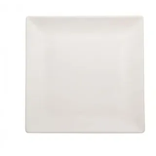 Boston White Flachteller, 30 x 30 cm, quadratisch, Steingut, M1934 1703, 6er-Pack