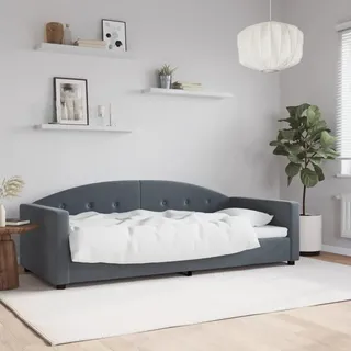 vidaXL Tagesbett Dunkelgrau 90x200 cm Samt