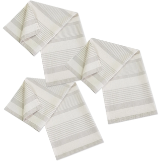 Geschirrtuch FRAMSOHN FROTTIER "Modern Living Streifen, aus 100% Baumwolle", beige (beige, braun, grau), B:50cm L:70cm, 100% Baumwolle, Geschirrtücher, Geschirrtuch Wischtuch, dichte Feinwebung, in Österreich hergestellt, 50x70 cm