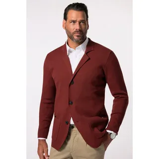 JP1880 Poloshirt Stricksakko FLEXNAMIC® Business Milano-Strick braun XXL