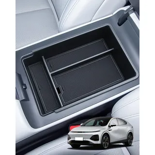 GFWGTS Xpeng G6 EV Zubehör - Passend für Xpeng G6 Mittelkonsole Aufbewahrungsbox 2024-2026, Handschuhfach Organizer Tray mit Rutschfester Matte - Platzsparendes Interior Xpeng Zubehör(Schwarz)