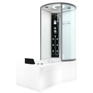 AcquaVapore Whirlpool Dusche K55-L01-WP Duschkabine Wanne 170x100