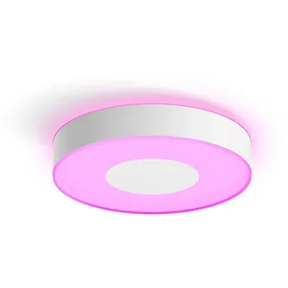 Philips Hue Deckenleuchte White & Color Ambiance Infuse Deckenleuchte M 2400lm + Dimmschalter, mehrere Helligkeitsstufen, LED fest integriert, Farbwechsler weiß