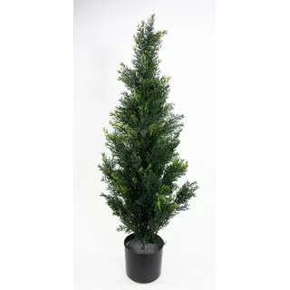 Seidenblumen Roß Zeder/Konifere Natura 90cm LA künstliche Pflanzen Kunstpflanzen Kunstbaum Thuja Zypresse