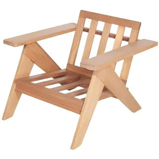 JVmoebel Stuhl Klappstuhl aus Naturholz für Balkon und Garten, ergonomisch (1 St), Made in Europa braun