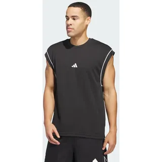 adidas Basketball All-World Tanktop Schwarz XXS