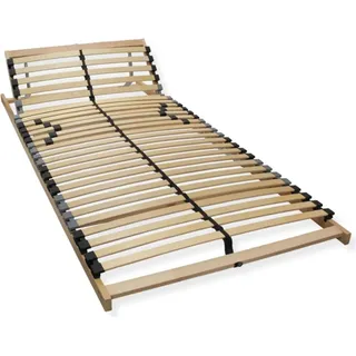 Premium Lattenrost 90x200, Punktelastischer 7 Zonen Lattenrahmen Buche, 28 Latten, Federholzrahmen GERMANY, Lattenrost Kopfteil verstellbar, bis 150Kg
