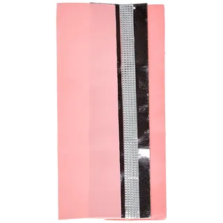 Pracht Creatives Hobby 7074-20155 Verzierwachsplatten Mix rosa / silber, 3 halbe Wachsplatten, ca. 200 x 50 x 0,5 mm und ein Wachsstreifen, zum Modellieren und Verzieren von Kerzen