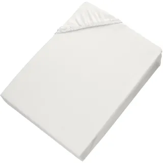 Schöner Wohnen Spannbettlaken Jersey-Baumwolle-Elasthan 100 x 200 cm weiß