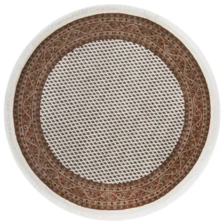 rug and roll Indo Mir Orientteppich Ø 200 cm Beige/Weiß