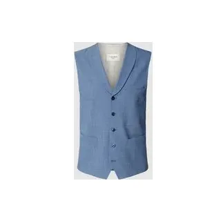 CARL GROSS Slim Fit Anzugweste mit Lanawoll-Anteil Modell 'Warren', Blau, $listsize[$i].replace('"','"')