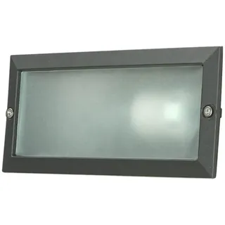 Licht-Erlebnisse Einbauleuchte Außen Aluminium H:23 cm E27 max. 18W 1 Stück Anthrazit