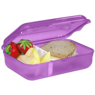 Step by Step Lunchbox mit Klickverschluss, spülmaschinengeeignet, Kunststoff, BPA-frei, (1-tlg) blau|lila 12.9 cm x 17.7 cm x 6.00 cm