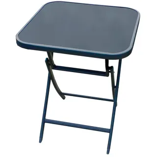 Lex Bistrotisch 60 x 60 x 70 cm Dunkelgrau/Schwarz